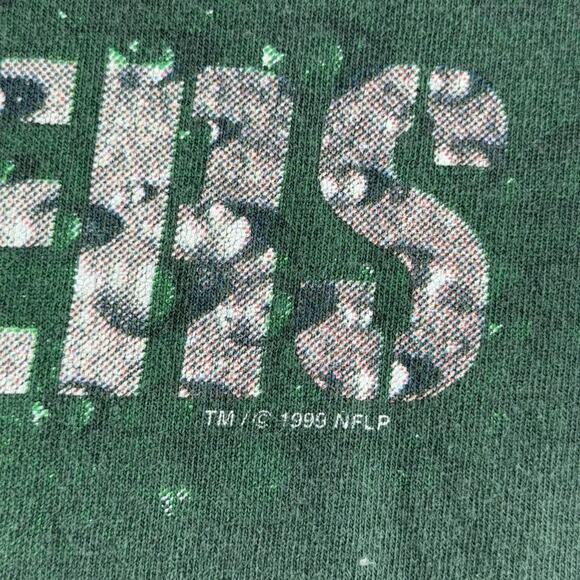 Vintage Green Bay Packers Shirt Mens Large Green NFL Football Nutmeg Mills 90s - Picture 3 of 9